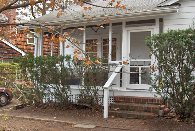 restored front of house